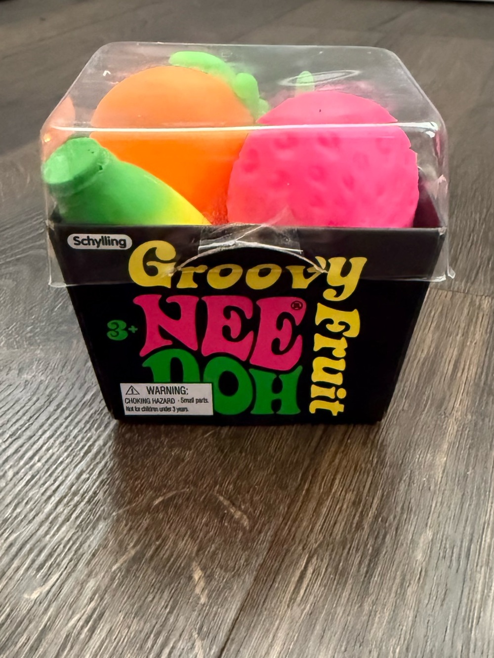 Schylling NeeDoh Groovy Fruit Set Stress Balls Squishy Toy NIB